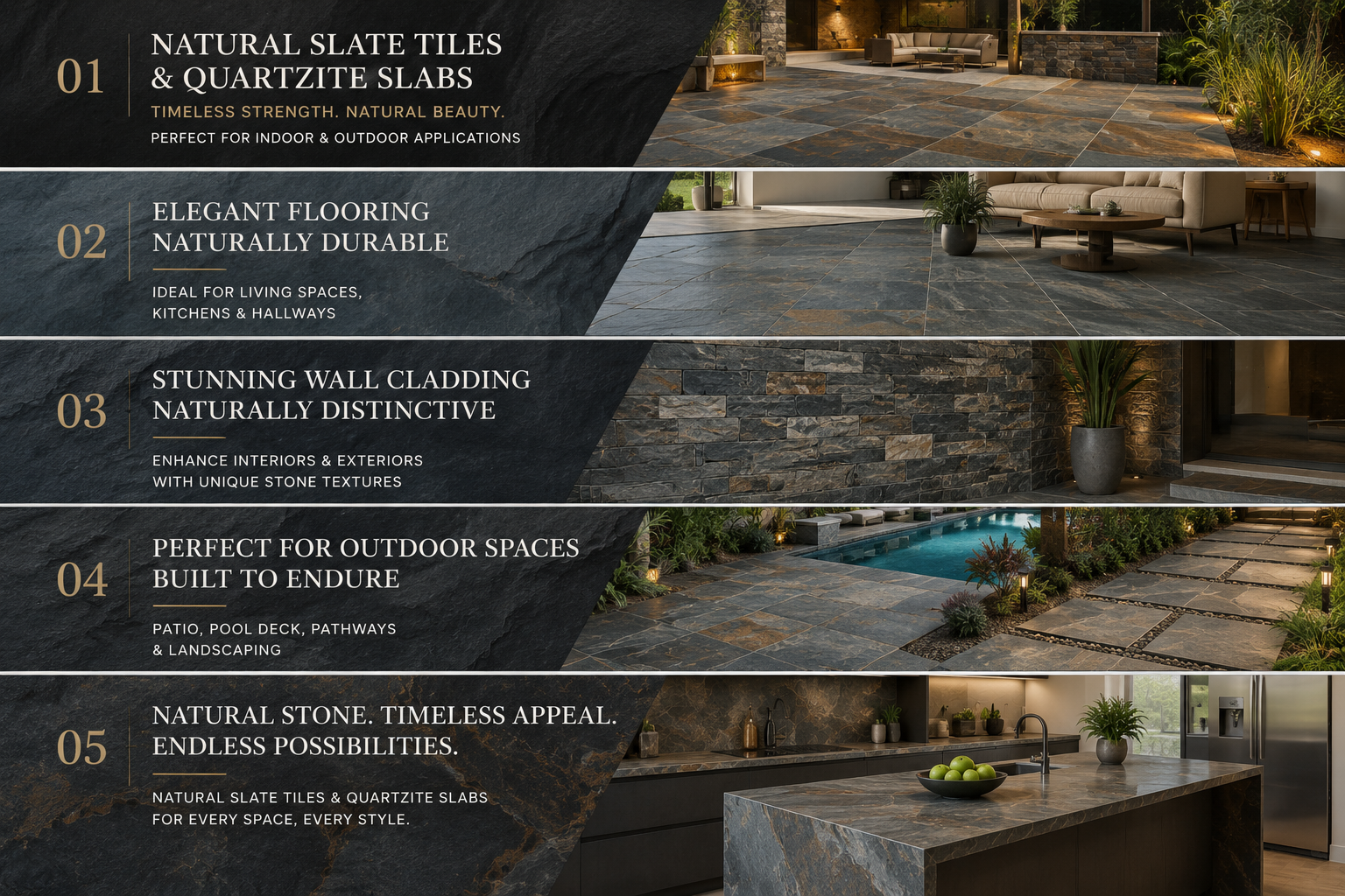 Indian Autumn / Autumn Rustic Slate — Classical Stone Veneer